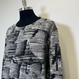 Madison Supply Abstract XXL Sweatshirt – Zip Pocket, Art Print